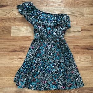 One shoulder floral mini dress - cotton on size xs